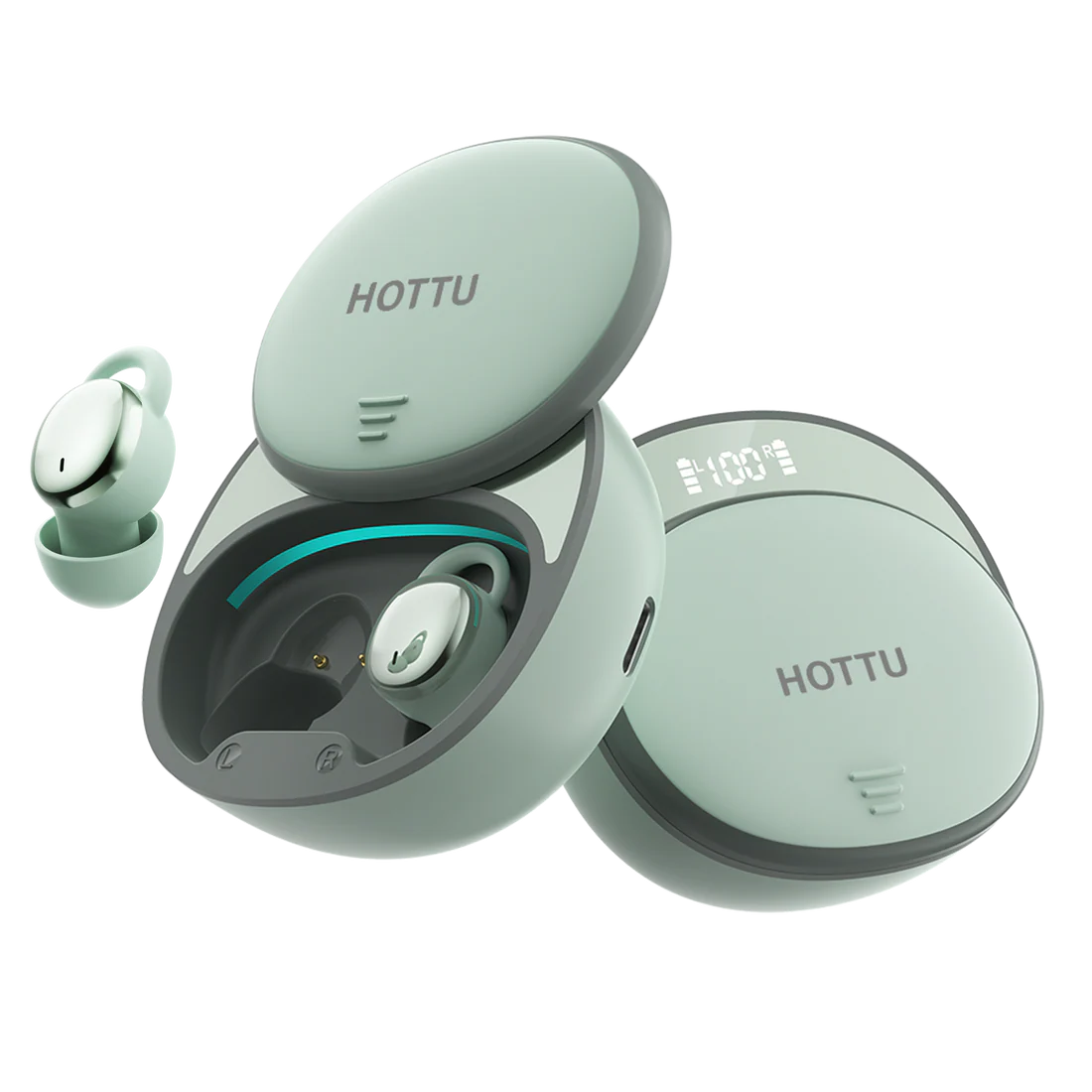 HOTTU TS21 Bluetooth Earbuds | 60H Playtime + ENC Noise Cancellation